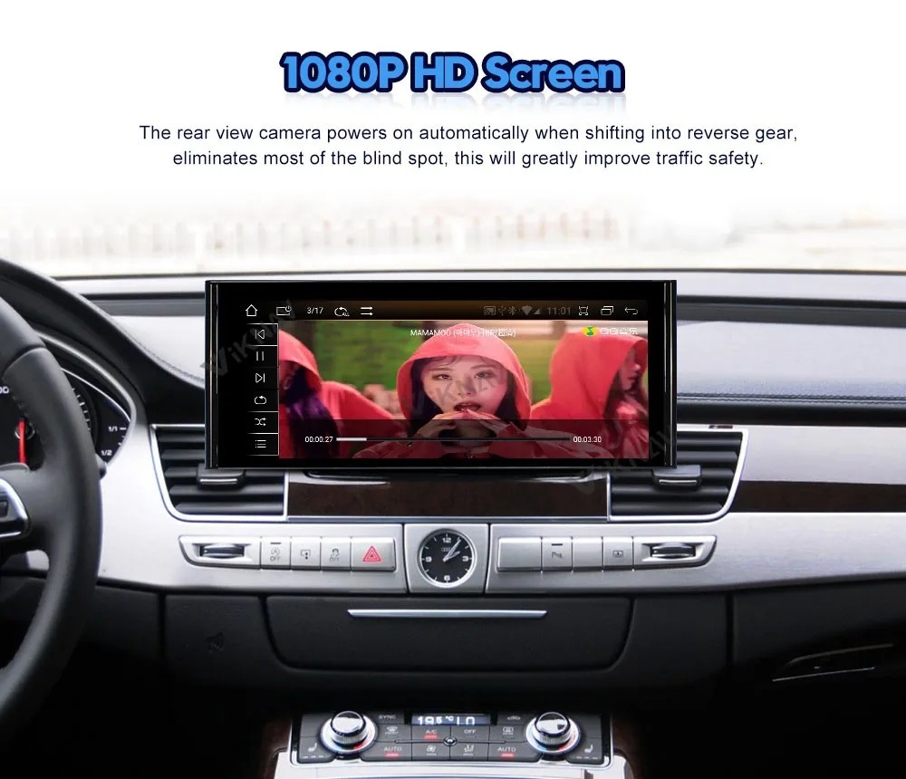 12.3 Inch Android Auto Head Unit For 2011-2017 Audi A8 D4 Navigation GPS Multimedia Player Wireless Carplay 4G BT