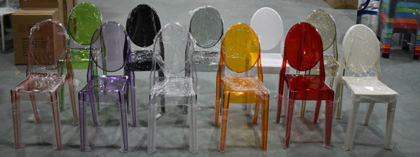 Modern Outdoor Clear Acrylic Ghost Chair For Wedding Event Party
