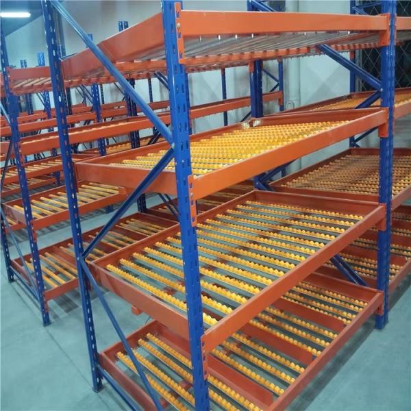Q235B Steel High Density Gravity Carton Flow Racking Adjustable Incline Powder Coating