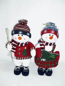 7Inch, 10Inch,12Inch Toddler Electronic Toys of Snowman Couples for Festival Decor
