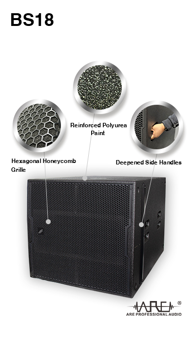 ARE AUDIO pro-grade 18 inch bandpass subwoofer for deep and resonant bass output
