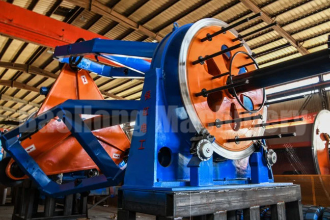 Electrical Cradle Type Copper Cable Making Machine Laying Up
