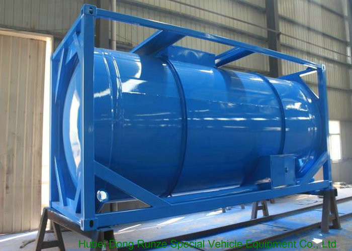 20 Feet ISO Wast Water Tank Container For Bulk Liquid 20000L Optional PE Lined