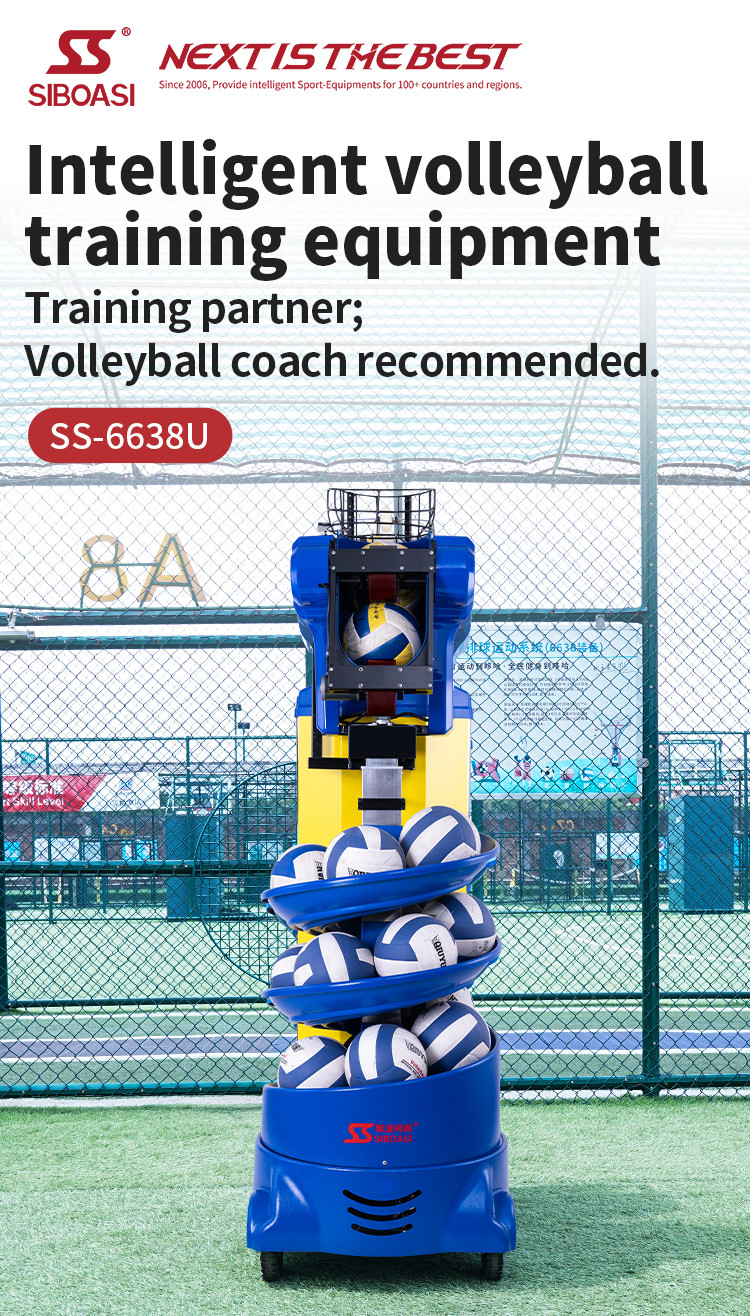 Siboasi DC 12V Volleyball Shooting Machine Volleyball Training Equipment For Academy