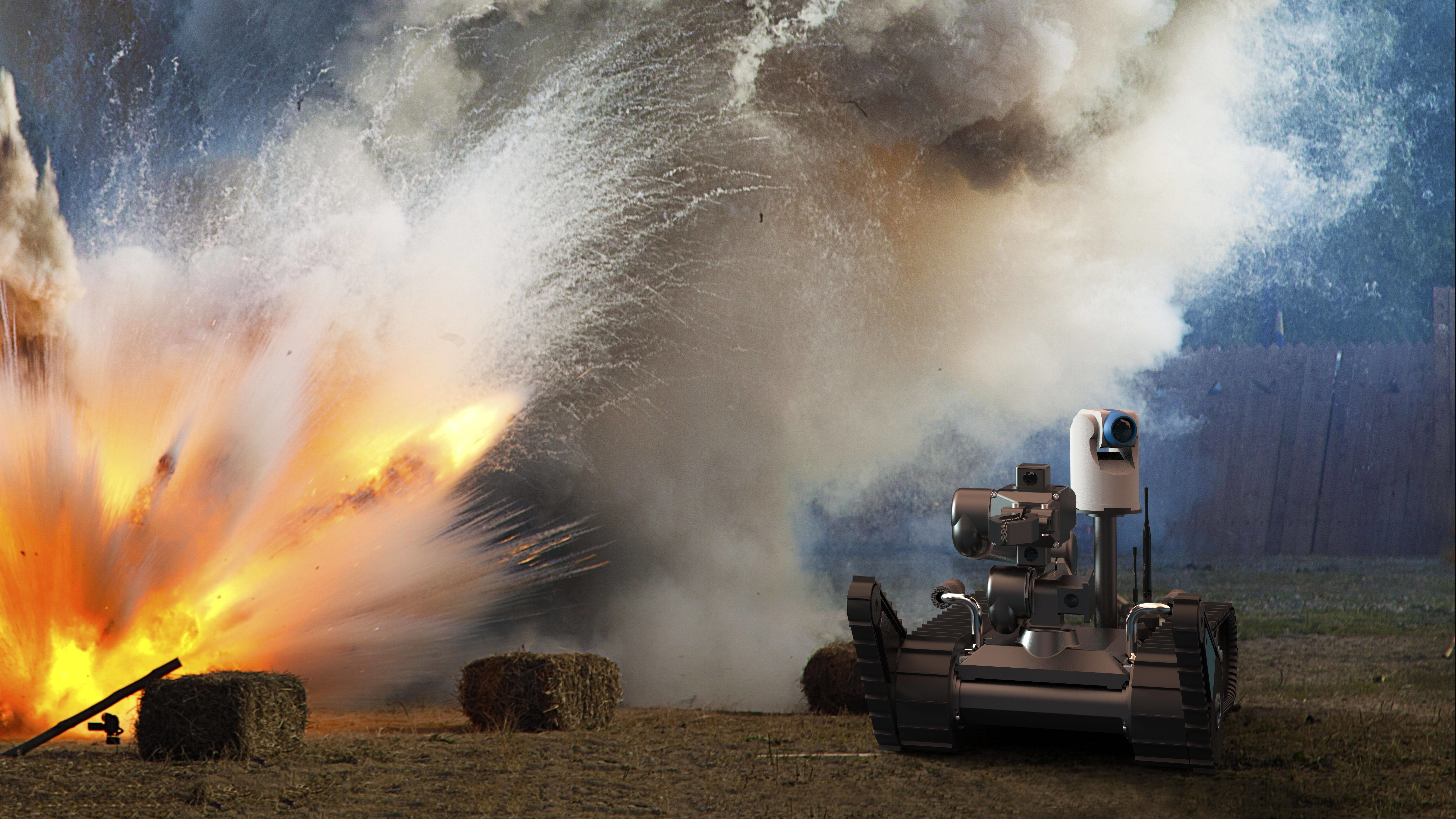 High Tech Tactical Bomb Disposal EOD Robot rechargeable lithium battery
