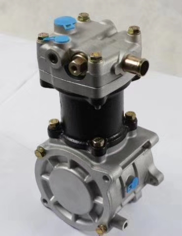 China Manufacturers Japanese Truck Diesel Engine Pneumatic Air Brake Compressor for 6WA1 Double cylinder Iron Cover Engine