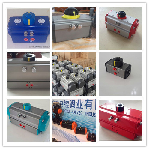 Double Single Acting Rotary Aluminium Alloy Pneumatic Actuator for Ball/Butterfuly Valves