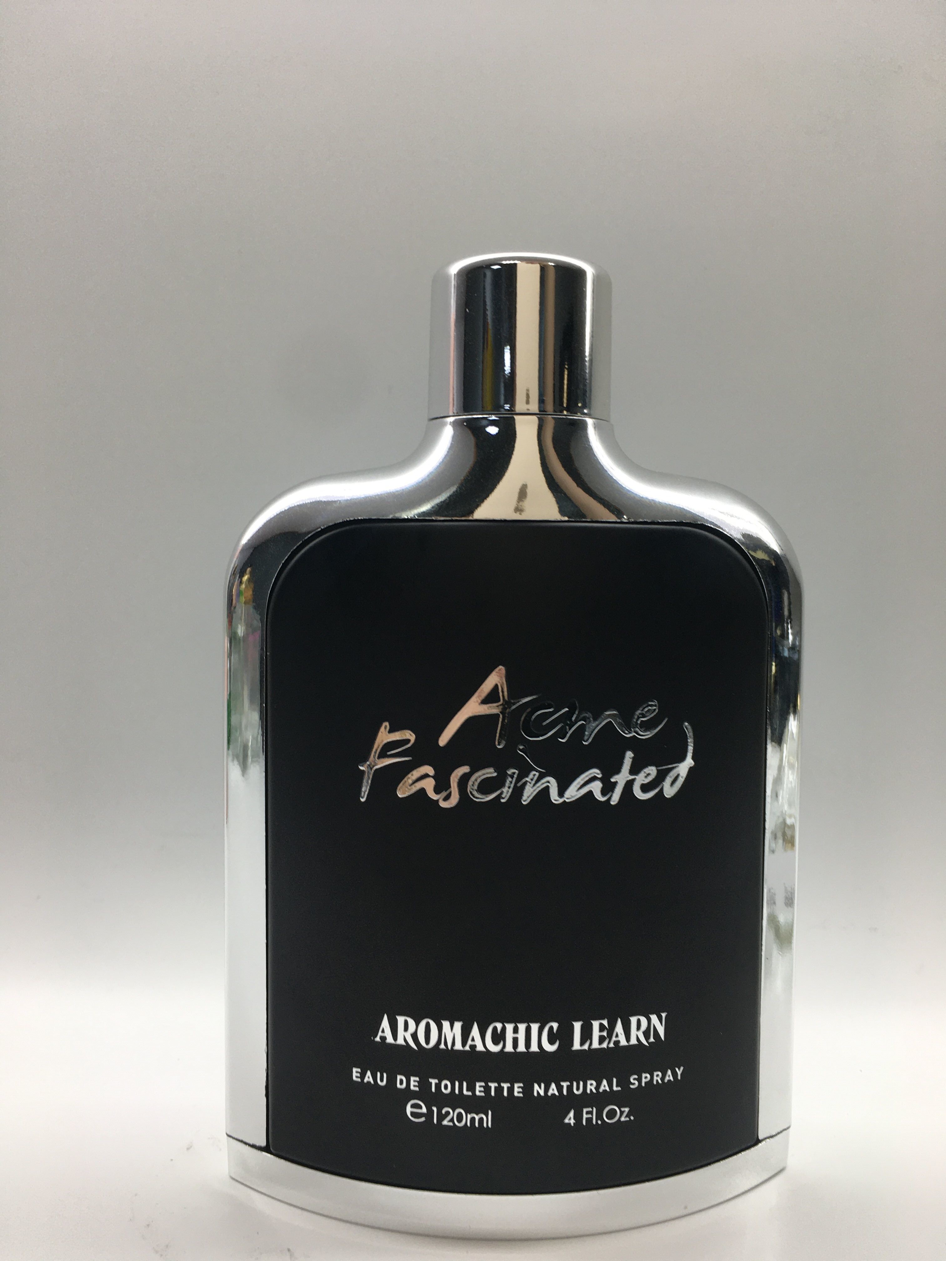 120ml Flat Shape Luxury Perfume Bottles Black Color Silver Metal Frame OEM