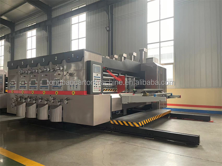 4 Color Flexo Die Cutting And Printing Machine For Cardboard Box Packaging