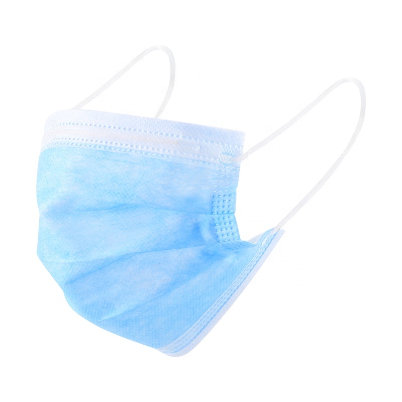 factory civilian grade non woven 3 ply face mask non-woven disposable 3ply face mask