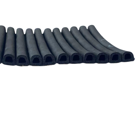 D Type EDPM Foam Self-Adhesive Door and Window Rubber Seal Strip for Soundproof Function