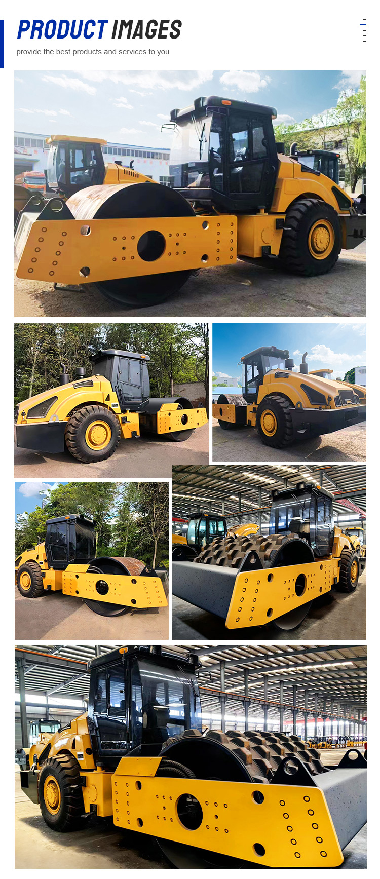 Fully Hydraulic System Double Single Drum Vibration Road Roller Ride for Road Compaction