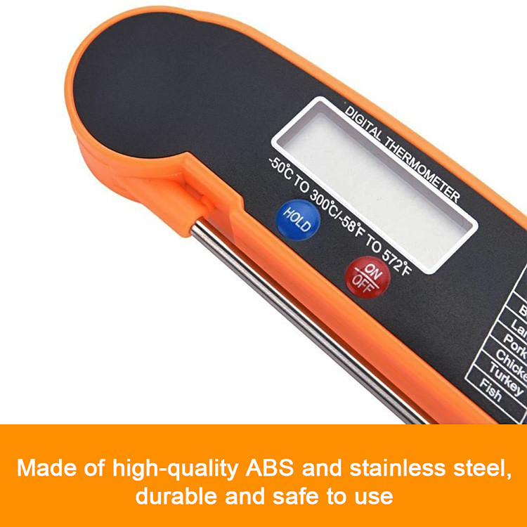 Oven Safe Folding Probe Kitchen Thermometer