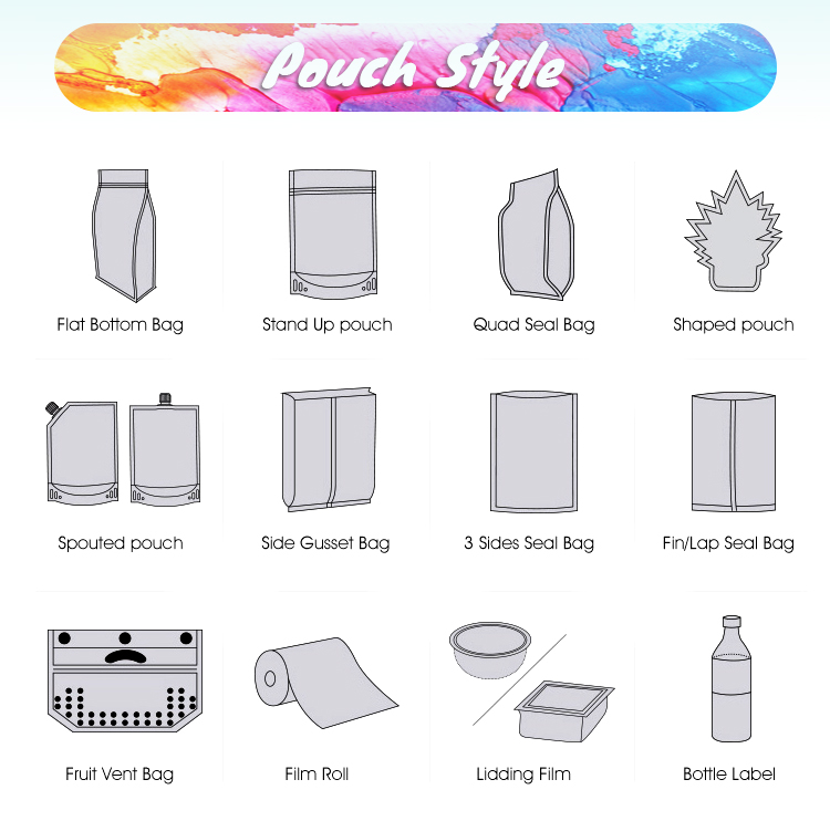 Plastic Laminated 250g Packaging Chips Bags Custom Designed Sealed