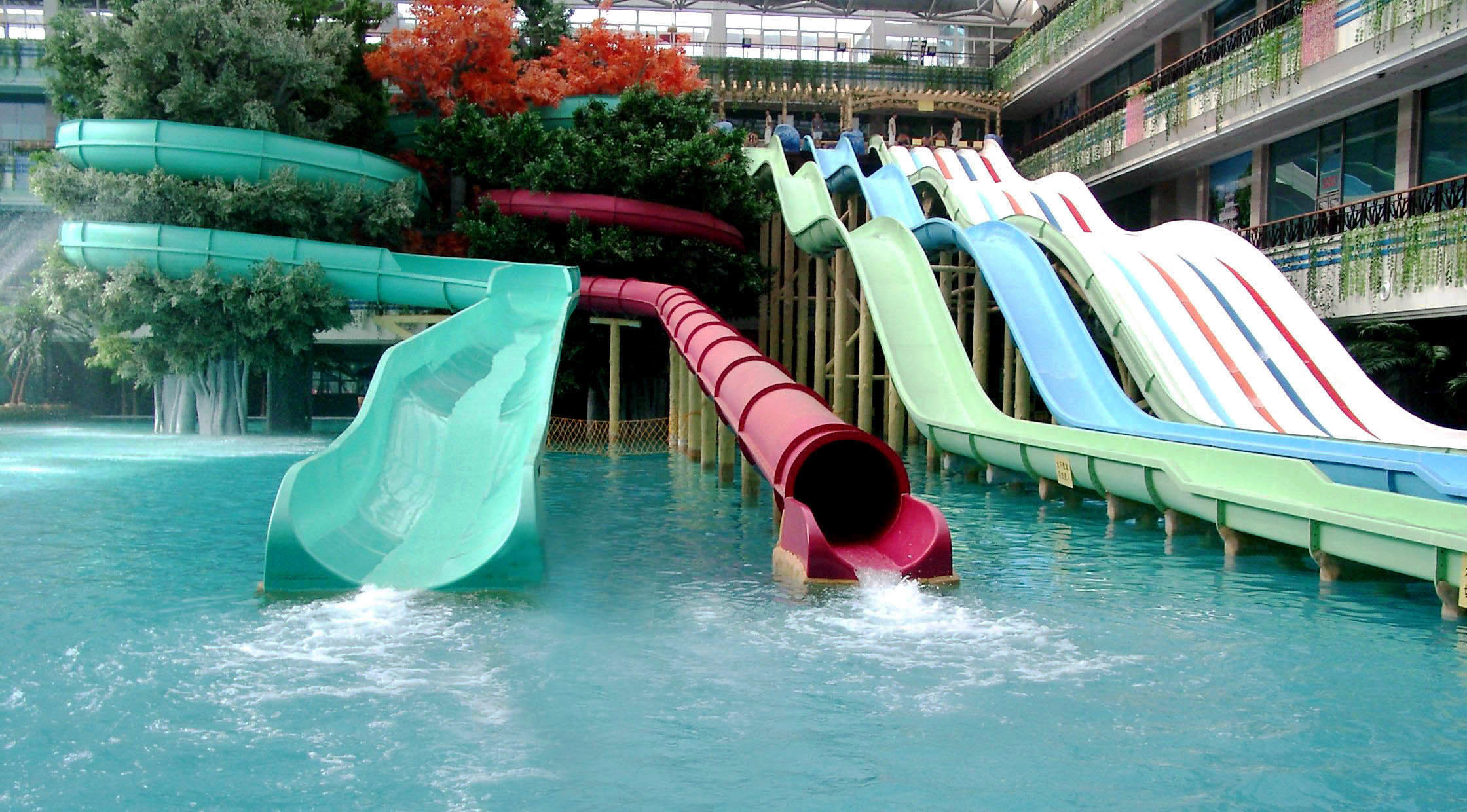 Fiberglass Speed Slide , Water Park Raft Slide , Custom Water Slides Equipment