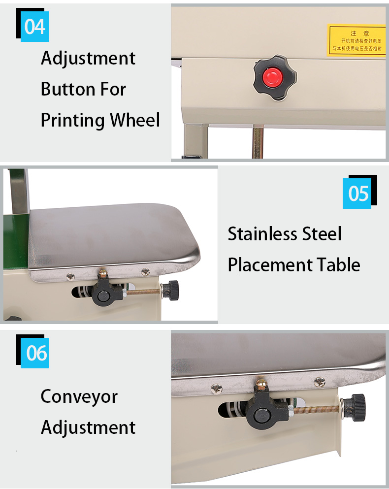 Electric Driven DUOQI FR-770 Continuous Band Sealer for Plastic Bag Shrink Sleeve Seaming