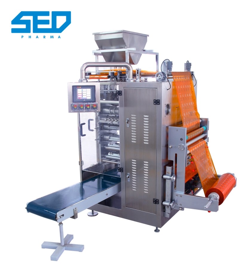 SED-500KDB Cutting 20~50times/min Food Automatic Packing Machine Vertical Type For Four Side Sealed Granule Bagging
