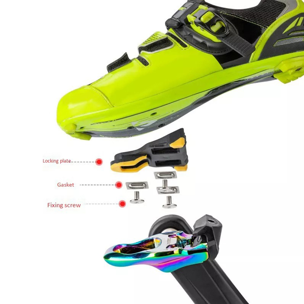 KOOTU Colorful Clipless Pedals Road Bike Pedals SPD Lock Pedals