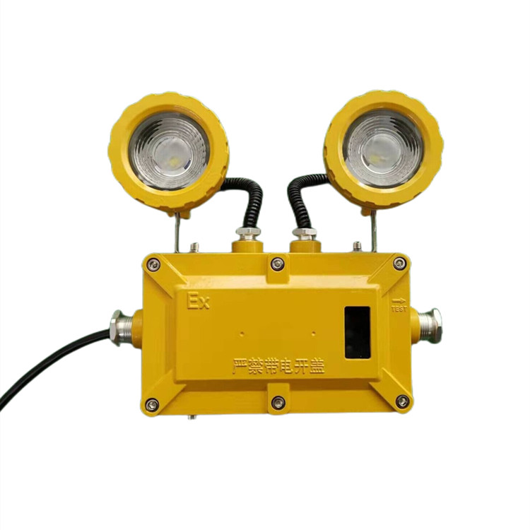 Rechargable Led Explosion Proof Emergency Lights 2*5w Double Head 90 Min Emergency Lamps
