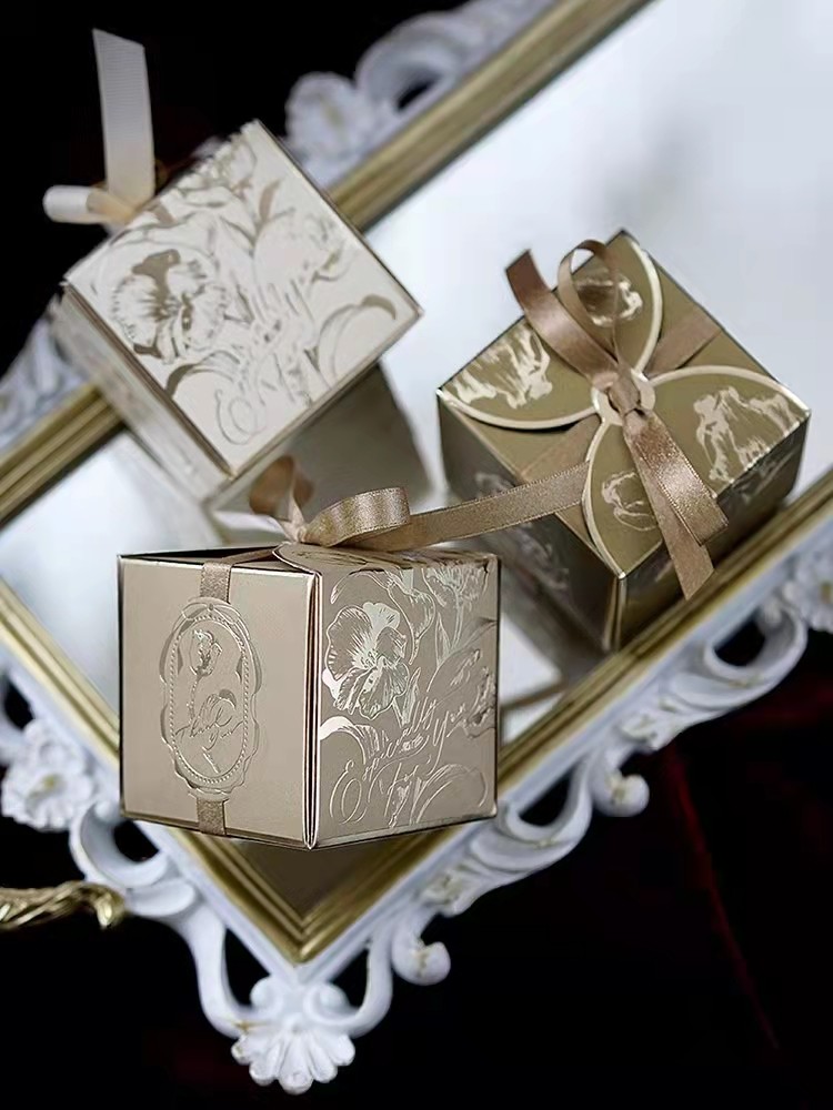 Wedding Favor Candy Box Paperboard Food Container Paper Box With CMYK/Pantone Printing