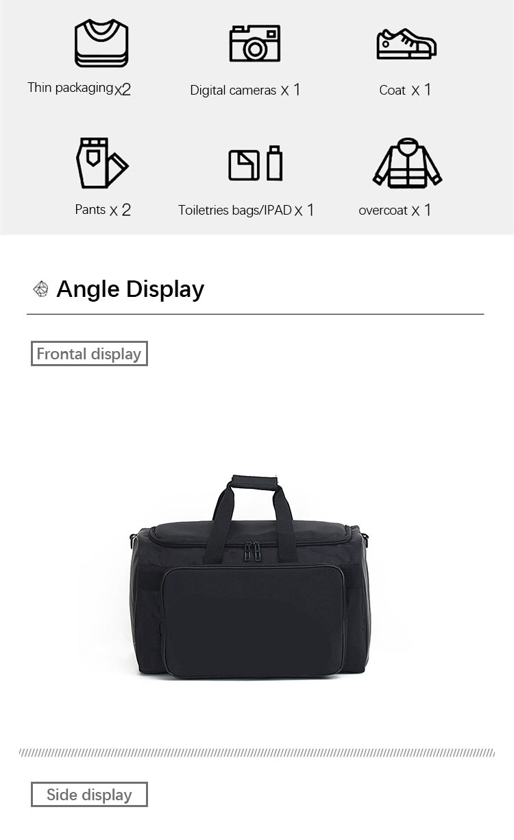 OEM Travel Sport Gym Bags Large Overnight Duffel Carry On Bag Nylon Foldable Custom