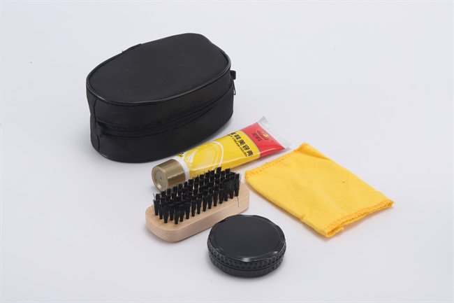 antique shoe shine brush kit Shoe Shine Sponge Shoe Polish Shoe Brush With Double Corrugated Cardboard Box Packaging OEM