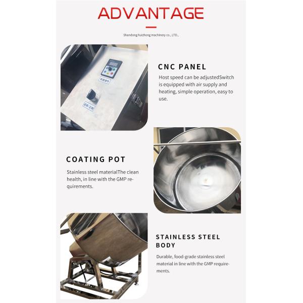 Industrial 304 Stainless Steel Peanut Coating Machine Coated Peanut Making Machine