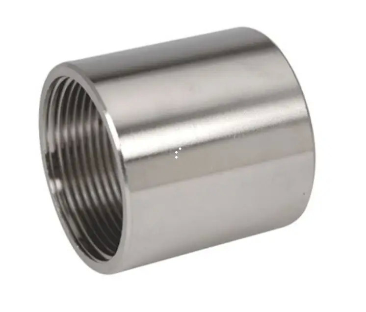 Stainless Steel 304/316 Coupling Female Thread Muffs For Pipe Connection Forged Coupling