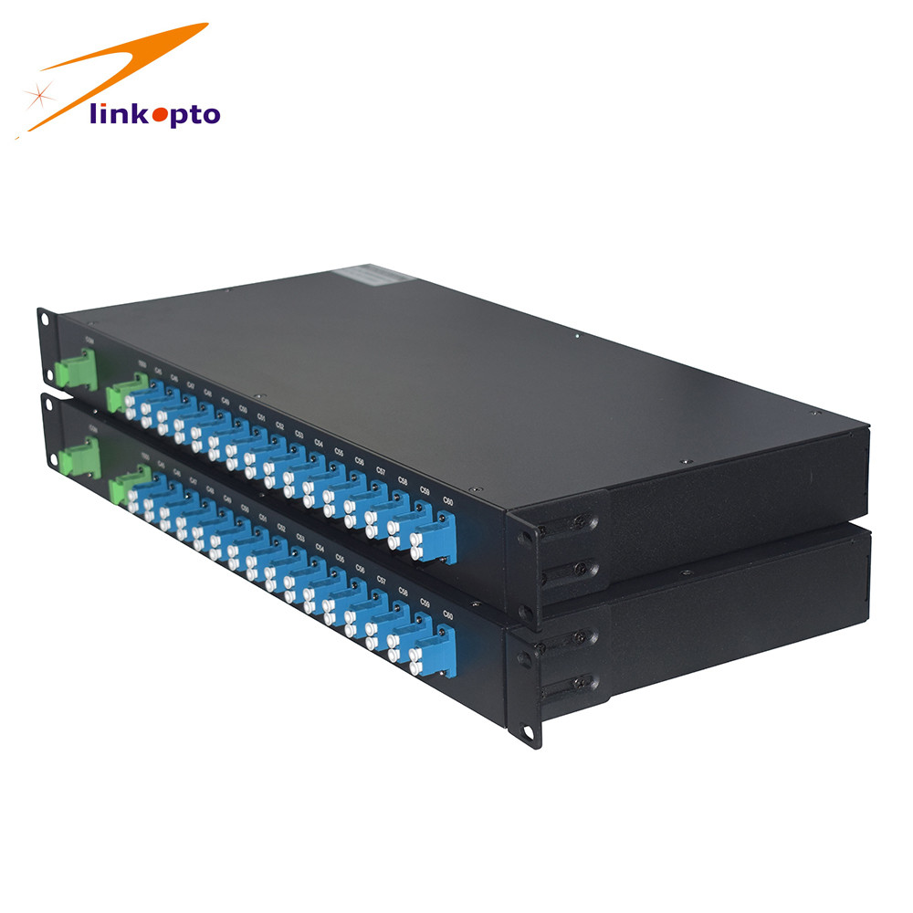 Low insertion loss 3.5db for the Gaussian 48CH AAWG Dwdm Multiplexe 100GHZ Customized