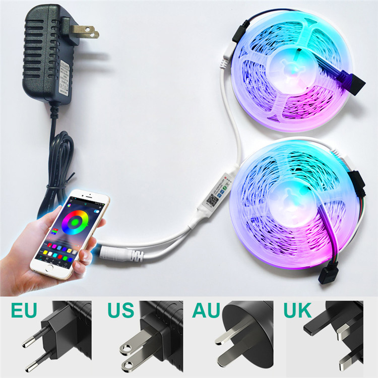 5m Rgb LED Strip Light Waterproof With Remote 5050 Smd 44 Key Remote