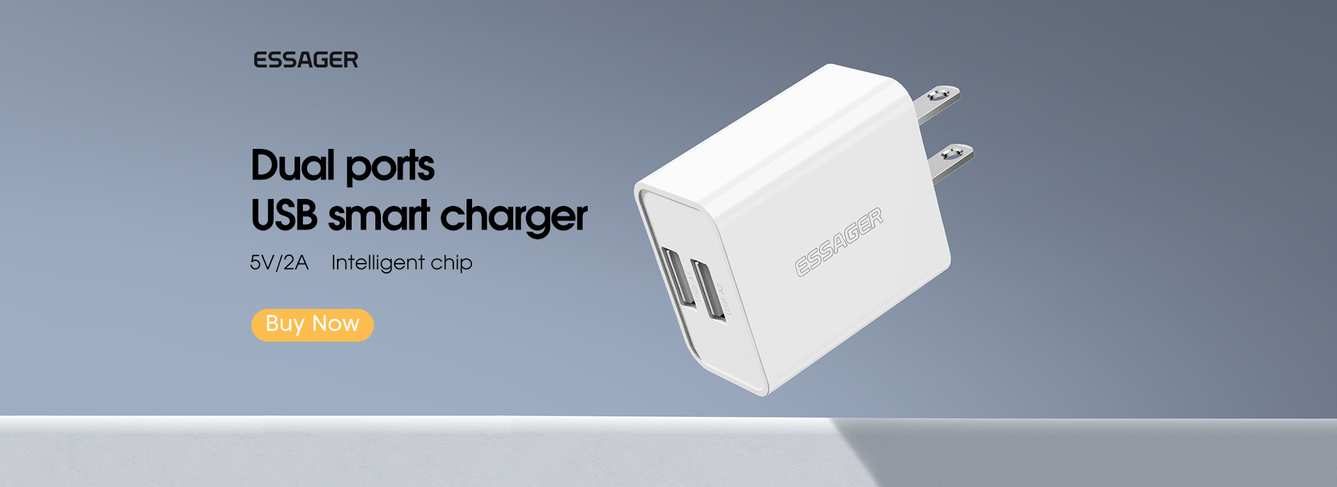 Essager 2022 XiaoYi New Arrival Mini Portable 10w 3A Travel Smart Fast Wall Charger For Cell Phone