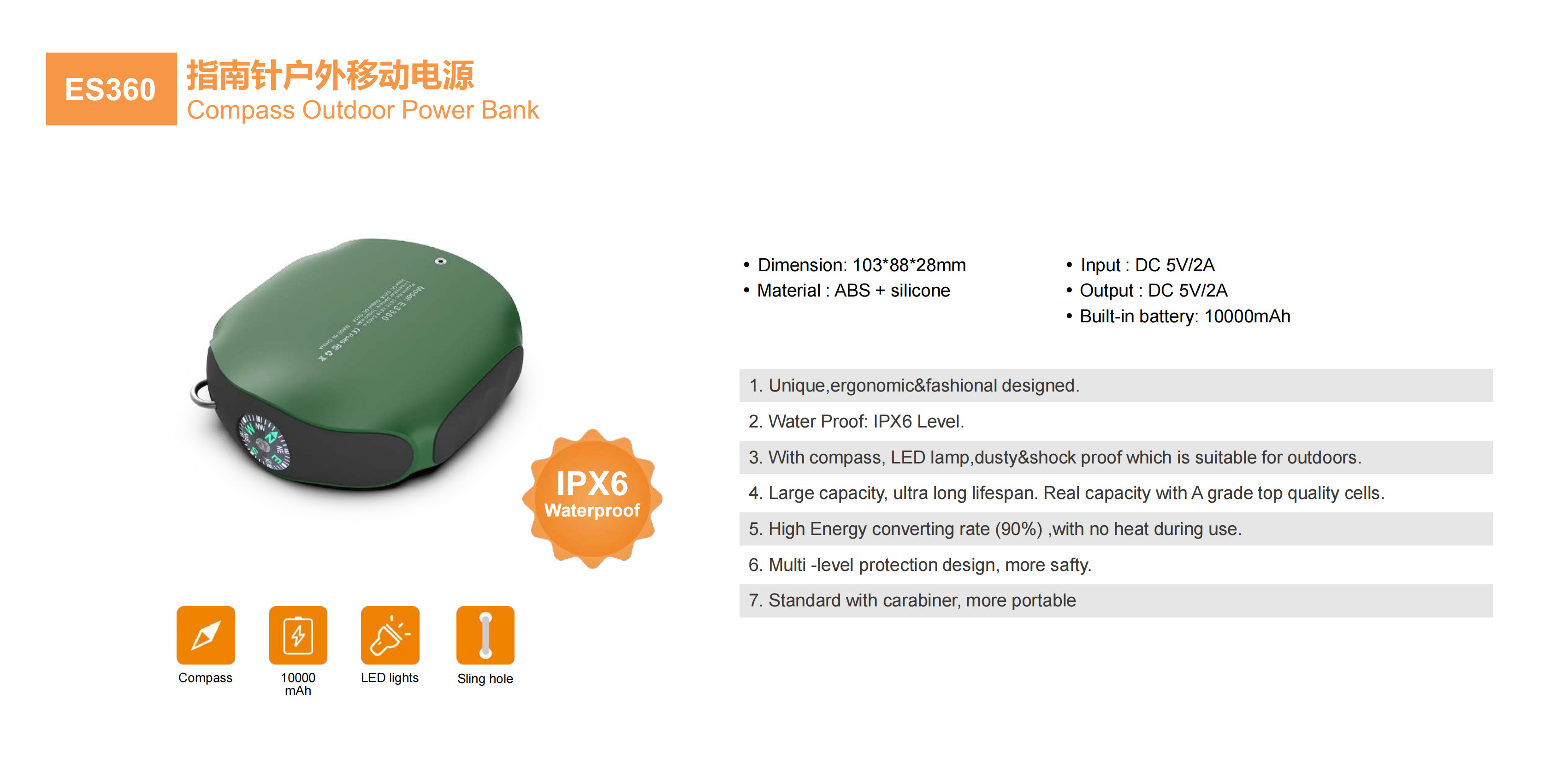 9W Solar Waterproof Bluetooth Speaker Power Bank | Best Manufacturers, Suppliers, Exporters, Importers, Buyers,