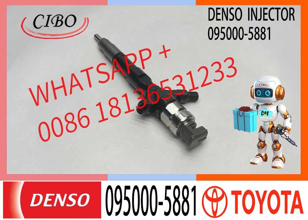 095000-5881 Diesel common fuel injector 095000-5881 price injector for OE 23670-39096 2KD-FTV Diesel Engine