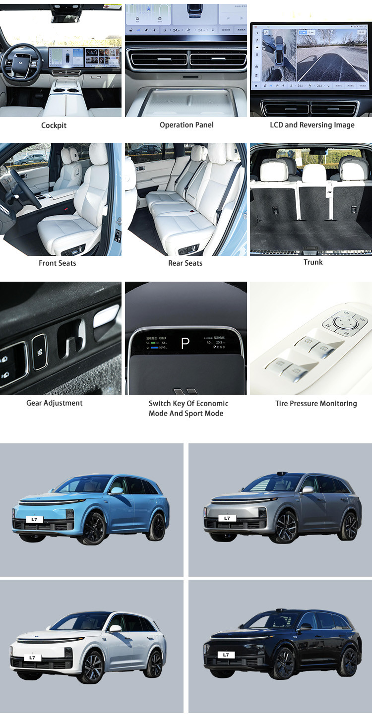 Long Range Hybrid Lixiang l7 Max EV Car 5 Seats SUV Electric Vehicle