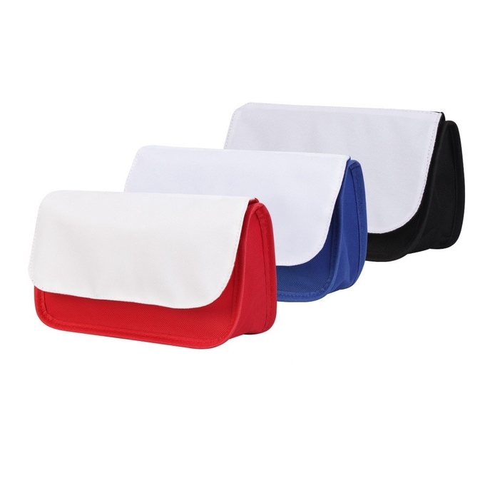 Double Layer Flip Pencil Bag Sublimation Makeup Bag For DIY Photos Printing