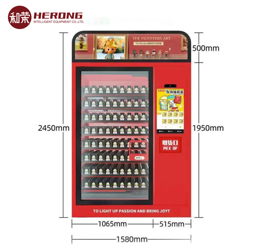 Toy Self vending Kiosk Red color Intelligent machine