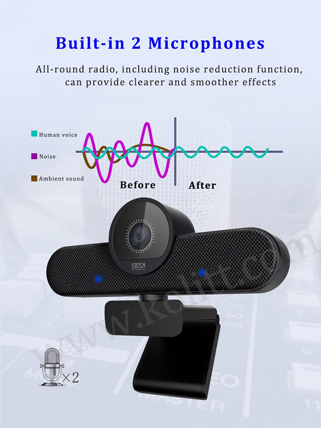 8x 1/2.5 Inches CMOS PC Camera All In One Video Conference Camera for Digital Zoom