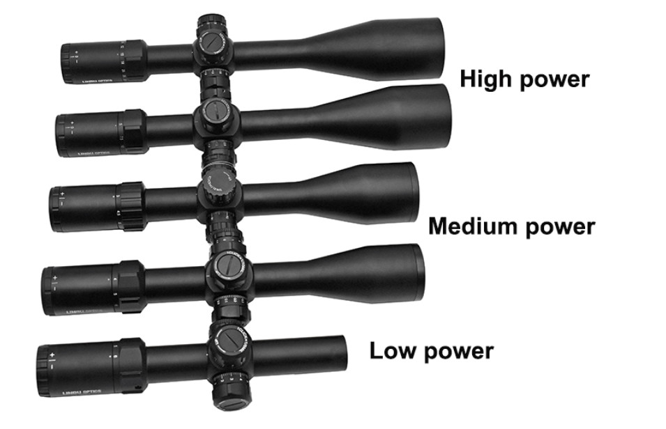 30mm 4x24 100yds Illuminated Reticle Riflescope With Mount Ring
