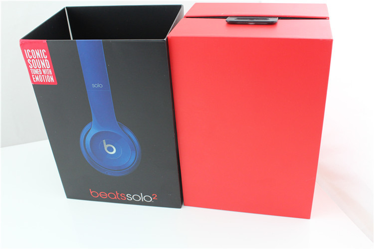 Beats Solo2 Gloss Blue Headphones Beats By Dre Wired Headphones with seal box