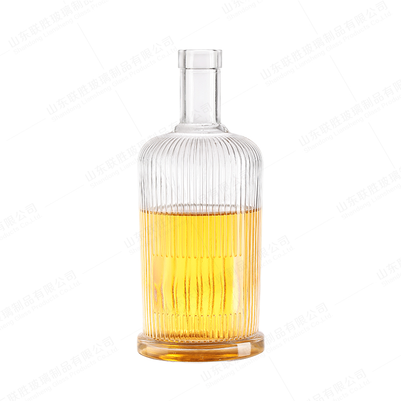Custom Shape Round Spirit 100 Ml 200 Ml 375 Ml 500 Ml 750 Ml 1 Liter Gin Glass Bottle