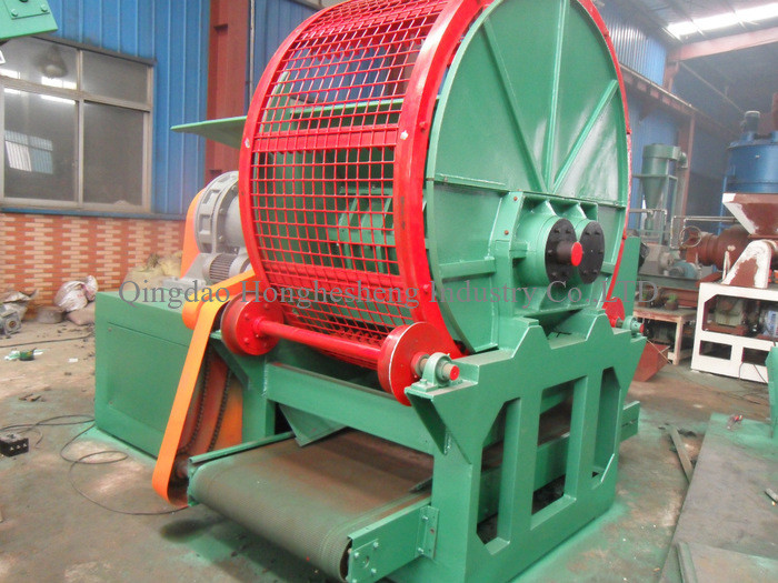 Iron Scrap Metal Waste Tires Shredder Machine For Plastic Film , Wood