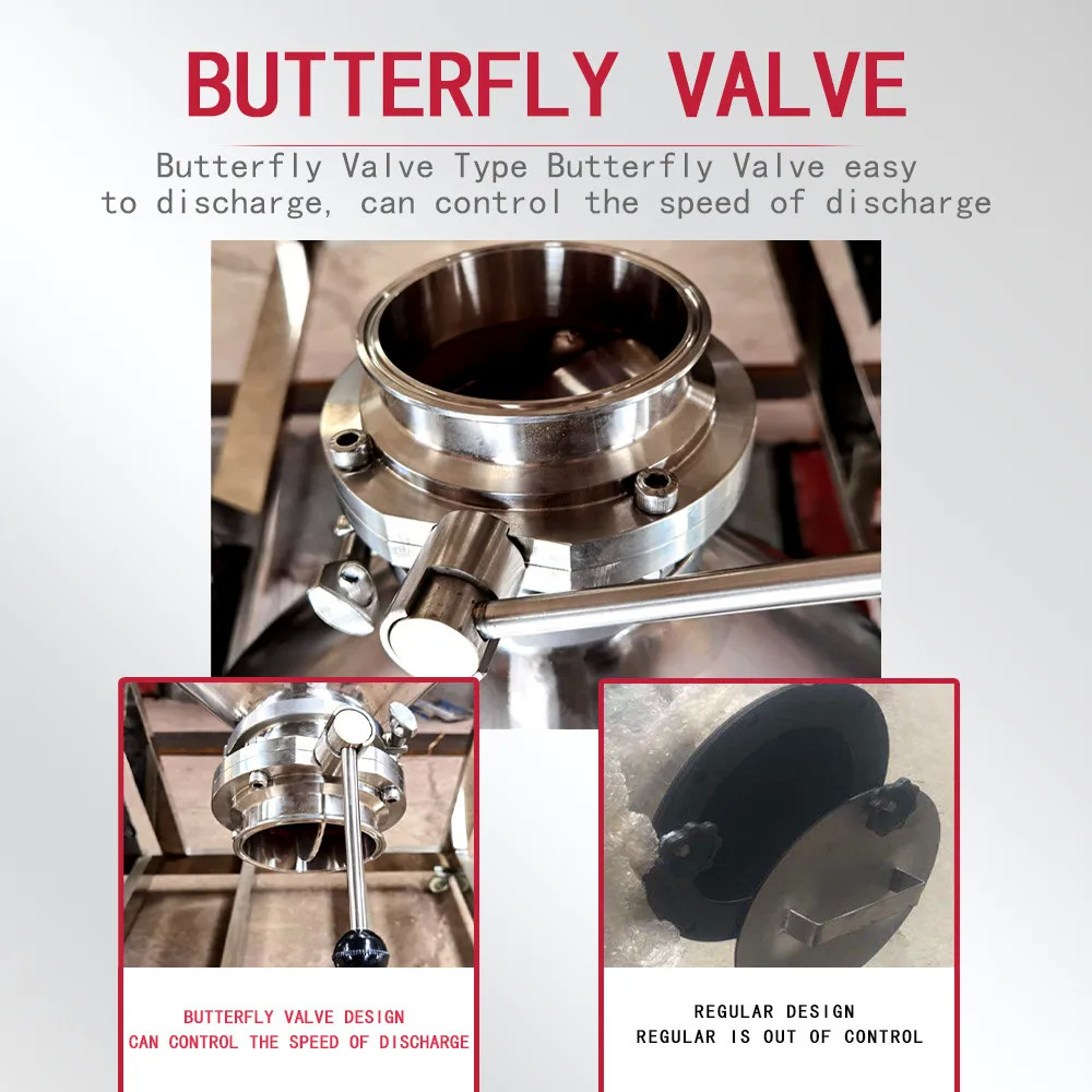 Stainless Steel Rotary Drum Mixer 360 Degree 100KG 200KG 2.2 KW