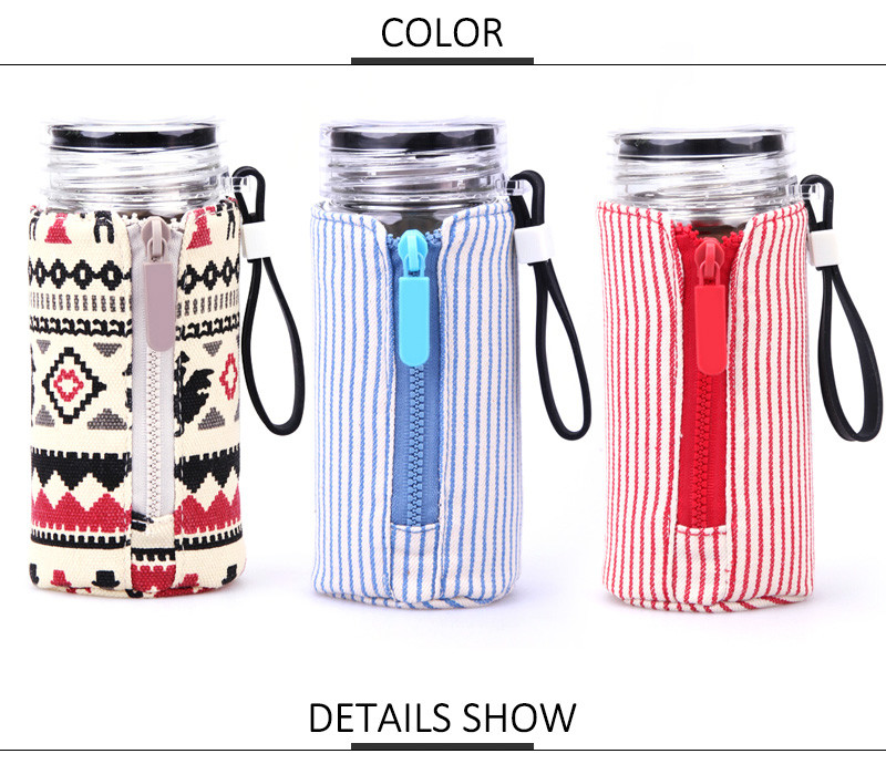 Gift Custom Protector Sleeve Canvas Bottle Bag