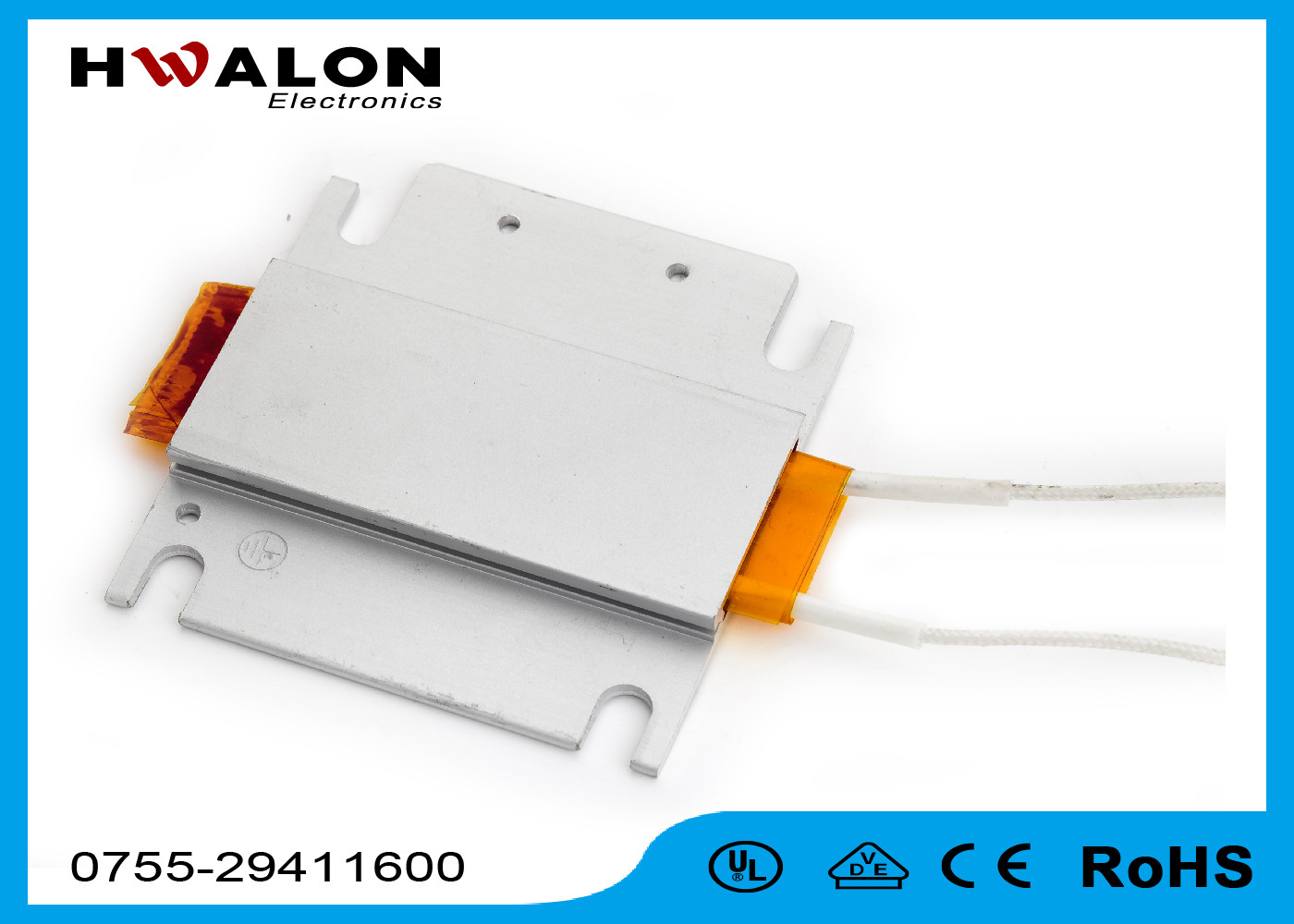 Customize Wide Range Application Plate Ptc Ceramic Heater With Insulating Paper