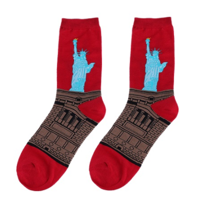 Snagging Resistance White High Top Socks With Regular Style