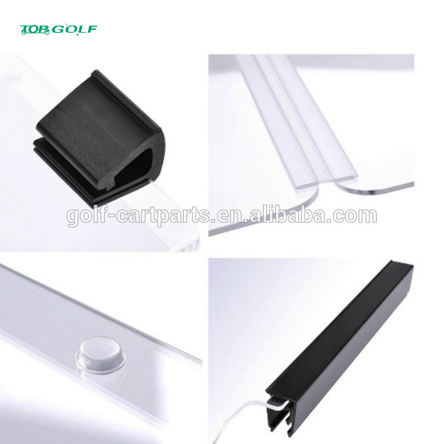Tinted Acrylic Golf Cart Folding Windshield For EZGO RXV