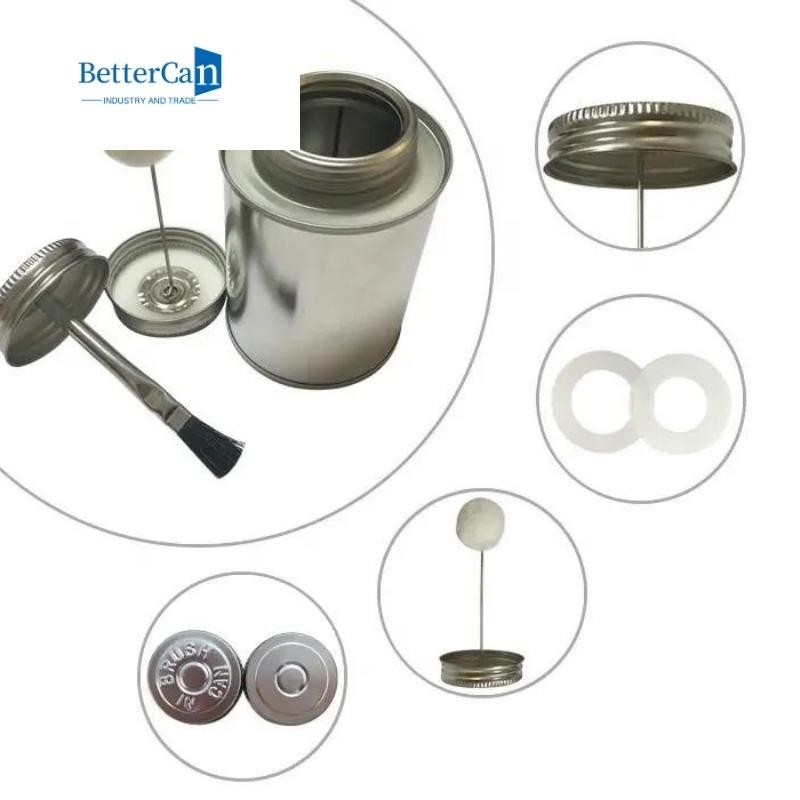 Small Industrial Paint Tins 118ml Metal Tin Can Components