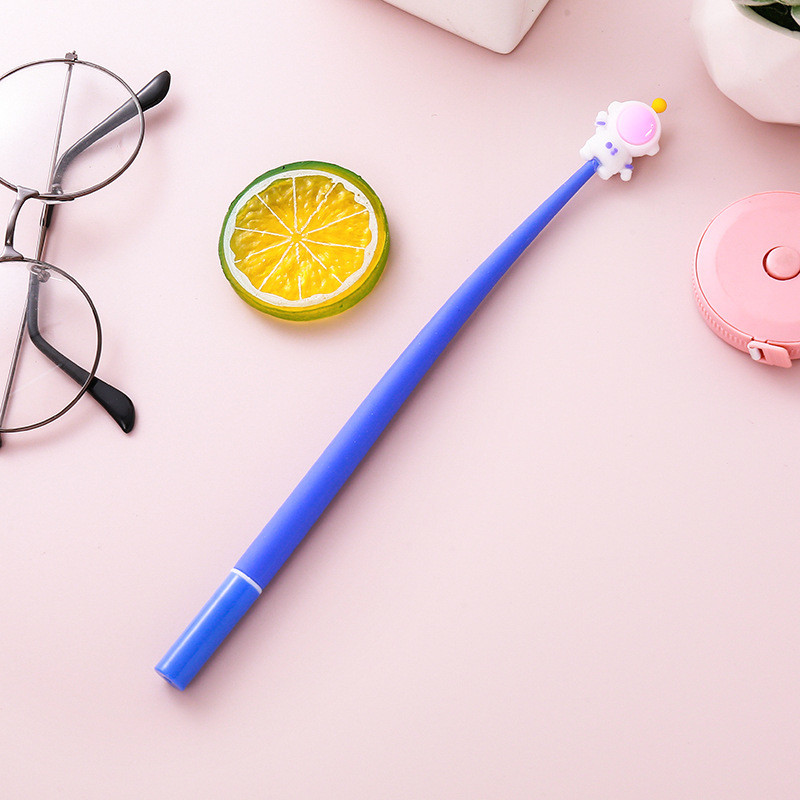 12PCS Cute Astronaut Shaking Gel Pens 0.5 Mm, Black Ink Gel Writing Pens For Office School Supplies Students Children Gift