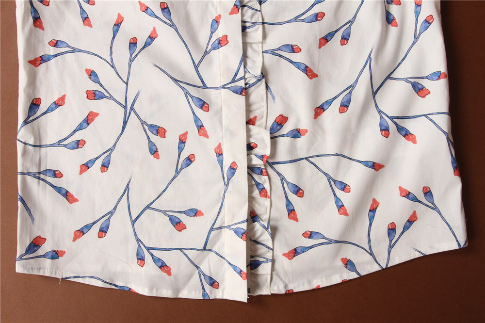 100% Cotton Stockpapa Womens Casual Print Shirts