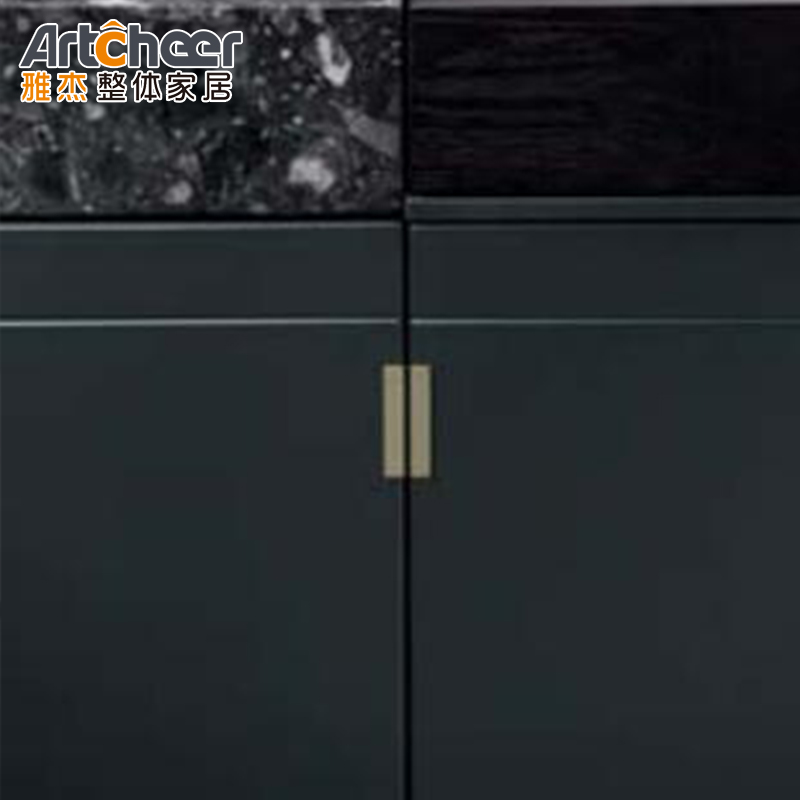 Solid Wood Kitchen Cabinet in Customized Size with Waste Container and Modular Design